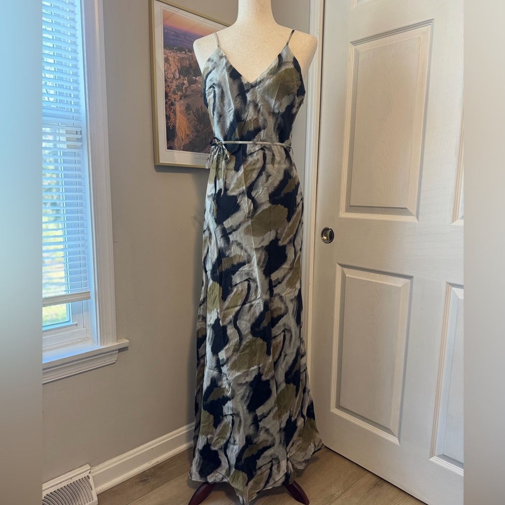 12th Tribe Maxi Dress in Black, Olive, and Cream